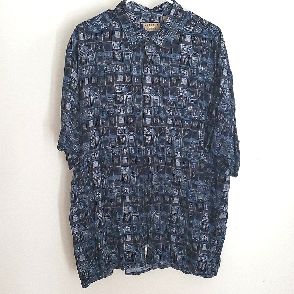 Vintage Natural Issue Button Down Collar TShirt